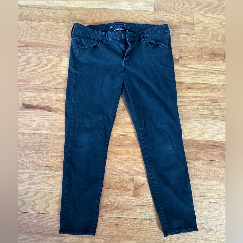 American Eagle Super Stretch Black Jegging